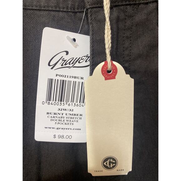 Grayers 5 pocket carnaby stretch double weave pants size 30W/32 - Picture 4 of 8